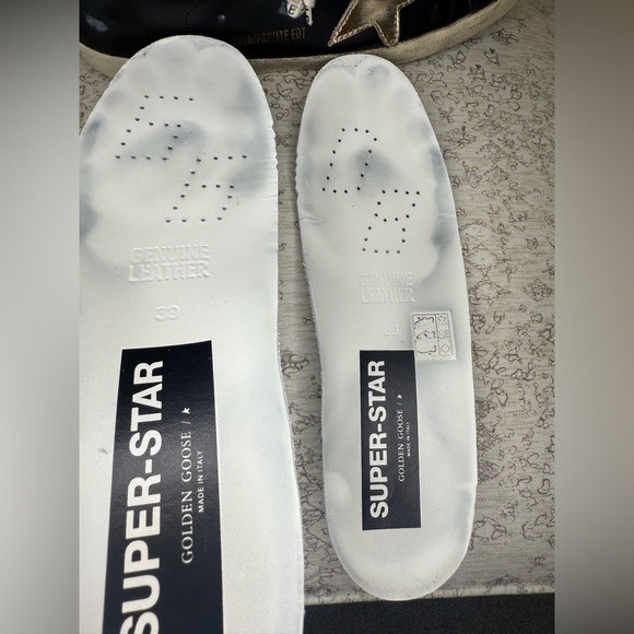 Golden Goose Black/Leopard/Gold Calf Hair Super-Star Private/Edt- Size 39 (9) - Picture 13 of 16